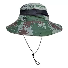 Chapéu Pescador Ventilado Com Regulagem Camuflado Florestal