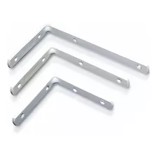 Par De Mensula Escuadra Soporte Para Estante - Planchuela Hierro 15cm