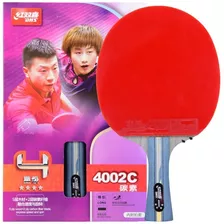 Paleta De Ping Pong Dhs 4002c Carbon Con Funda - Olivos