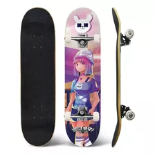 Skate Feminino Semi Profissional E Iniciante Menina Gamer