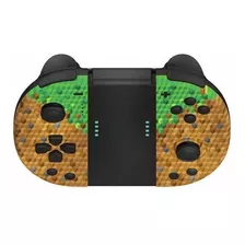 Joycon Jc20 Gioteck Minecraft + Joy-con Grip Nintendo Switch Color Verde