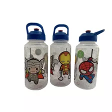 Avengers Kawaii Set Porta Colacion Y Botella Agua 
