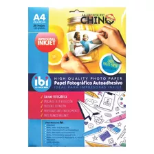 Papel Fotografico Ibi Autoadhesivo A4 20 Hojas 120g Stickers