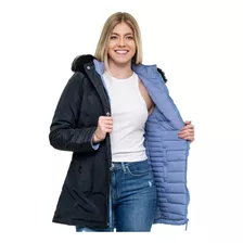 Jaqueta Parka Dupla Face Feminina Sobretudo Blusa 2 Em 1