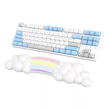 Reposamuñecas Forma De Nube Teclado De Mano Y Soporte ...