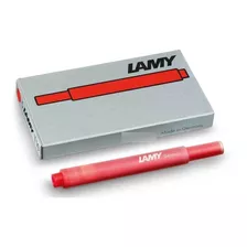 Cartucho Lamy Vermelho T10 Com 5 Unidades 2076