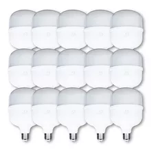 15 Lâmpada Super Bulbo Led 50w Bivolt E27 Branca Fria 6500k