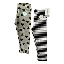 Kit 02 Calças Legging Carters Menina Algodão 3t (3anos)