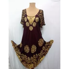 Vestido Corto Amplio Viscosa Señora 