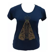 Blusa Plus Size Aplicação Em Pedras Nossa Senhora M Ao G5