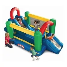 Little Tikes Jump Double Tobogan Trampolin Inflable Infantil