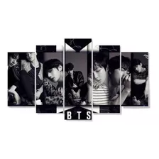 Quadro Mosaico 5 Peças Mdf 6mm - Bts Love Yourself Tear