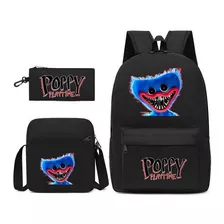 Mochila Poppy Playtime Huggy Wuggy 3 Unidades/conjunto