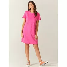 Vestido Manga Curta Viscose Stretch Malwee Ref. 104809