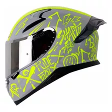 Casco Integral Shaftpro 612dv Sides Gr Amrll N Visor Humo Cl