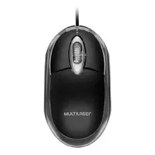 Mouse Optico Com Fio Preto Usb Notebook Pc 3 Botões Casa Nf