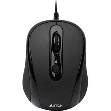 Mouse Com Fio Usb 1600dpi Óptico Ambidestro Preto A4tech