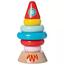 Stacker Rocket - Juego De Juguetes De Madera Magnética...