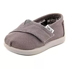 Zapatilla Alpargata Zapato Bebé Toms Tiny - Ash Canvas