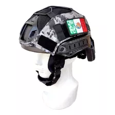 Forro Para Casco Balistico Kevlar Pixel Gris