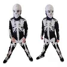 Fantasia Infantil Esqueleto Longa Halloween