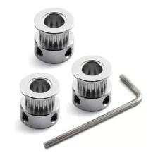 Kit 3 Polia Gt2 20 Dentes Para 6mm Furo 8mm