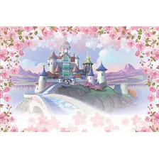 Painel Decorativo De Festa Castelo Princesa #06 120x80