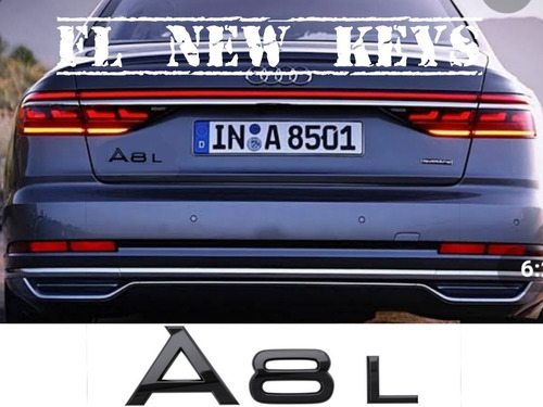 Emblema Cajuela Audi A8 Gloss Black Original Negro Brillante Foto 2