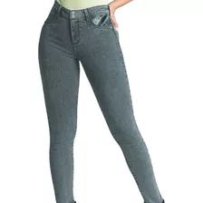 Jeans Dama Stretch Mezclilla Levanta Pompa Colombiano