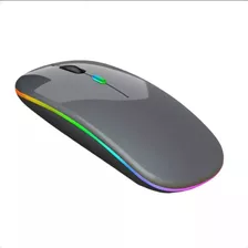 Mouse Sem Fio Recarregável Wireles Optico Led Rgb Ergonômico