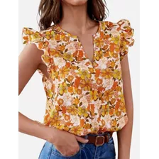 Blusa Floreada/ Blusa Para Mujer/ Blusa Manga Corta/ Blusas 