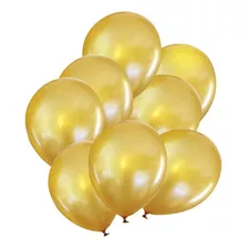 50 Globos Latex Color Metalizados 30 Cm Color Azul