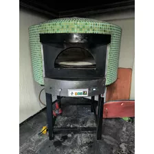 Forno De Pizza Napolitana Profissional Lastro Giratório 90 Ø