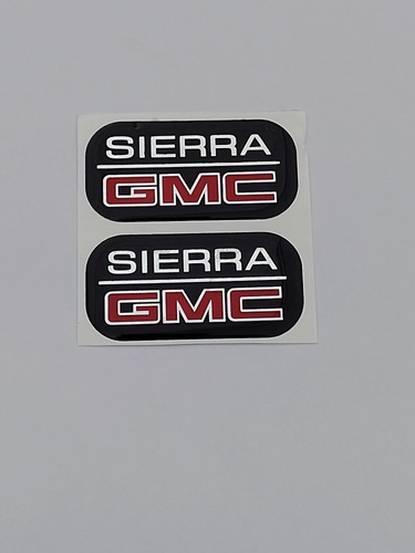 Par Emblemas Laterales Gmc Sierra Chevrolet  Foto 2