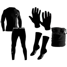 Conjunto Termico Alpina + Guantes + Cuello + Medias Pp Cuota