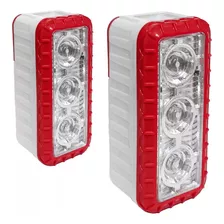 Set X2 Luz Emergencia Colgable Led Portatil Linterna