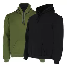 Paquete De 2 Sudaderas Hoodie Capucha Hombre Felpa Gruesa