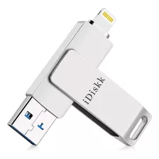 Unidad Flash Idiskk, Compatible Con iPhone, 256gb, Usb