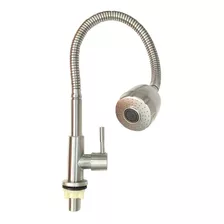 Llave Lavaplatos Acero Inoxidable De Lujo Cuello Flexible