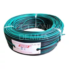 Rollo De Cable Bafle 2 X 0,35 Mm2 Bipolar(verde/negro)100mts