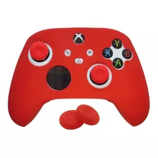 Capa De Silicone Controle Xbox Series S / X + 2 Grips