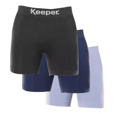 Kit C/ 3 Cueca Box Térmica Sem Costura Anti Assadura Premium