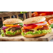 Lanches Hamburguer Fast Food Adesivo Parede Trailer