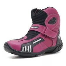 Bota Motociclista Feminina Vented Boots Em Couro