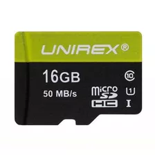 Unirex Microsdhc 16gb Clase 10 (uhs-1) Tarjeta De Memoria
