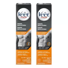 Kit Creme Depilatório Masculino Veet 200ml Depilação Sem Dor