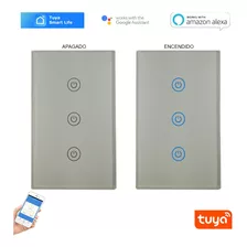 Llave De Luz Wifi Inteligente 1 Polo 3 Interruptores Tuya