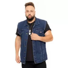 Colete Jeans Masculino Plus Size Tamanhos Grandes