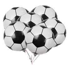 Balão Metalizado Bola De Futebol 45*45cm - Kit C/ 20 Balões