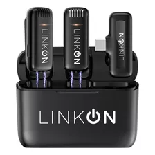 Microfono Inalambrico Solapa Lavalier Linkon Pro + Estuche Color Entrada Usb C